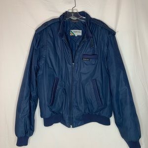 vintage Members Only iconic quilted lining racer jacket, inside pocket